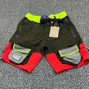 AlphaStyle Mervin Hiking Shorts Men Small Dark Olive Colorblock Outdoor New S 30